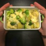 Zapečené brambory s brokolicí a mozzarellou